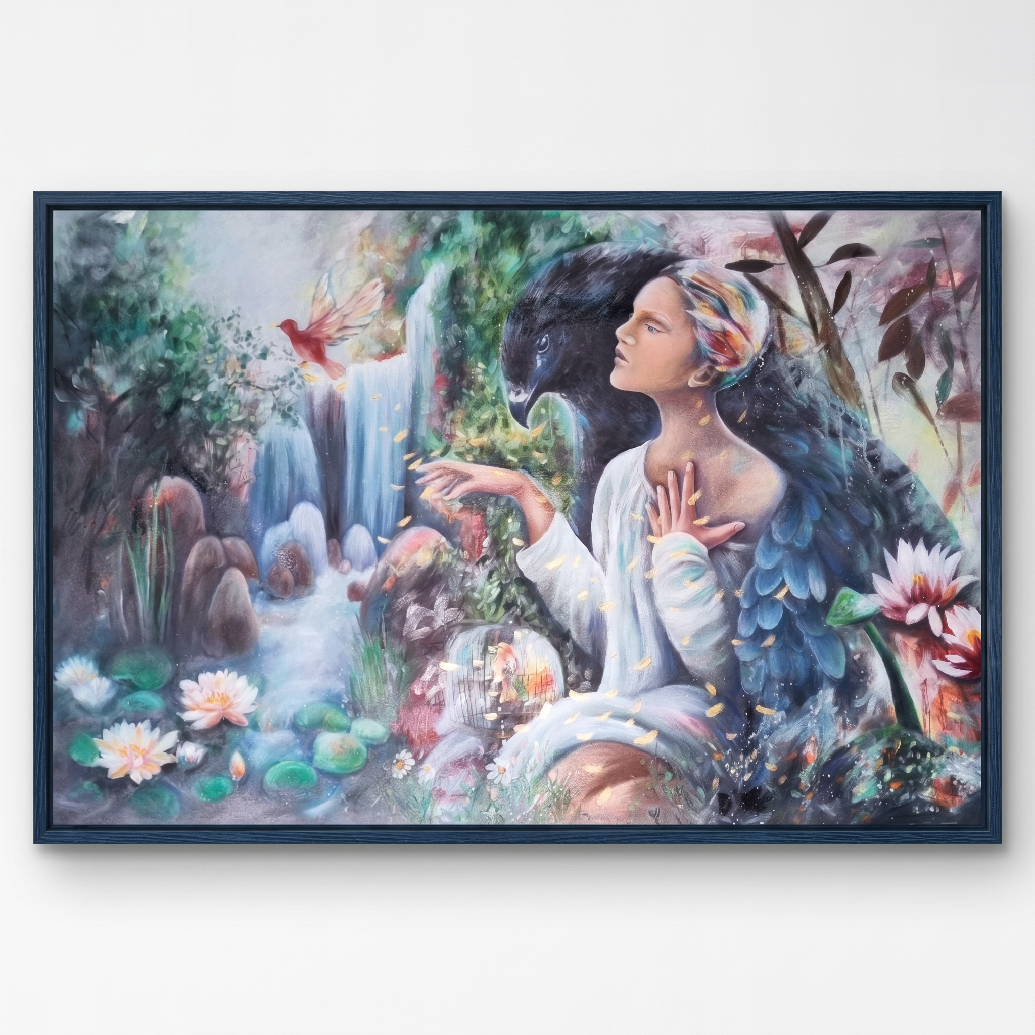 Rai, Tablou 150 x 100 cm, Ulei Pe Panza, Homedit