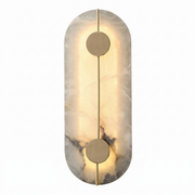 Lampa Led Arelia, cupru si piatra, 42.5 x 16.5 cm, Homedit