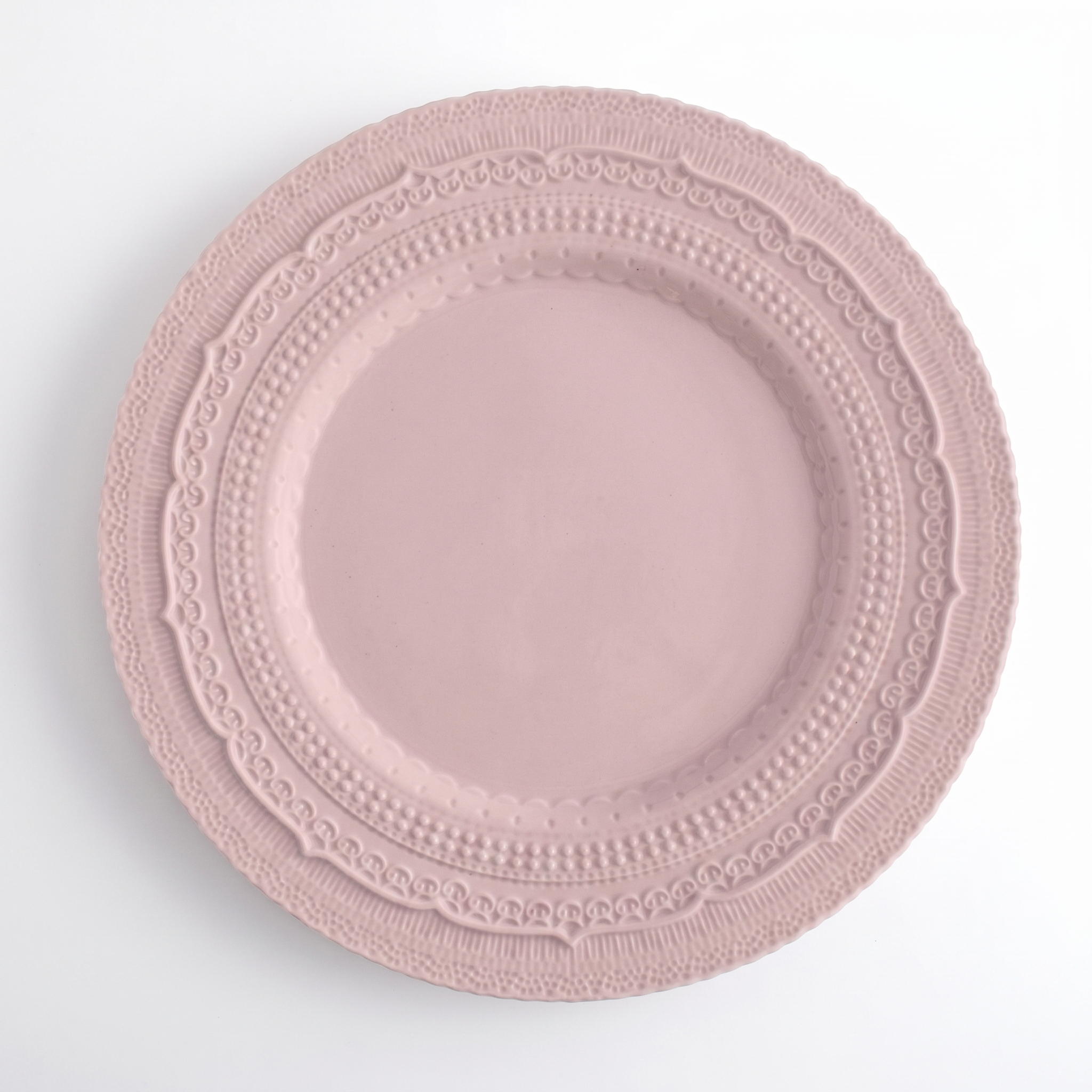 Farfurie ceramica Vintage Blush roz 34 cm, Homedit