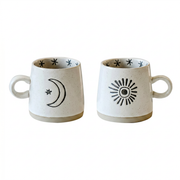 Cană ceramică Moon & Sun, 400 ml, Homedit