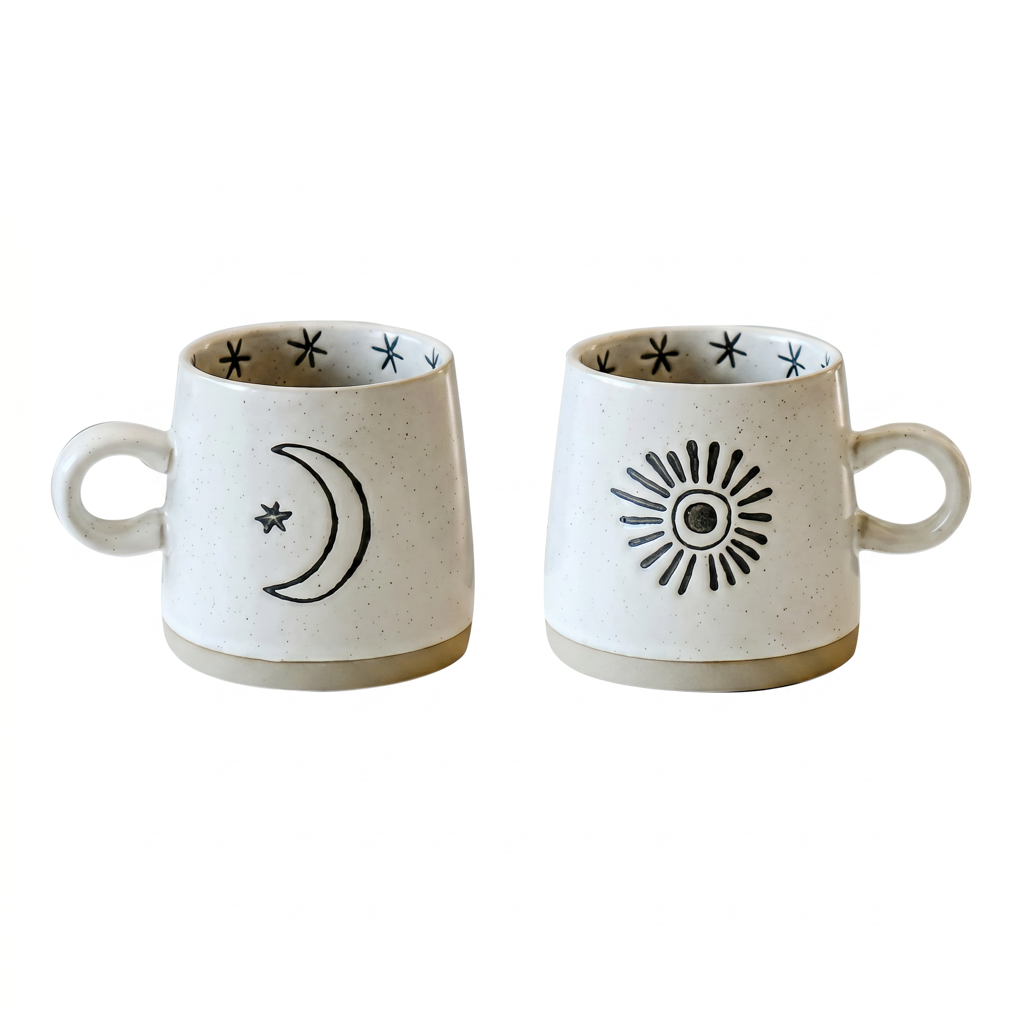 Cană ceramică Moon & Sun, 400 ml, Homedit