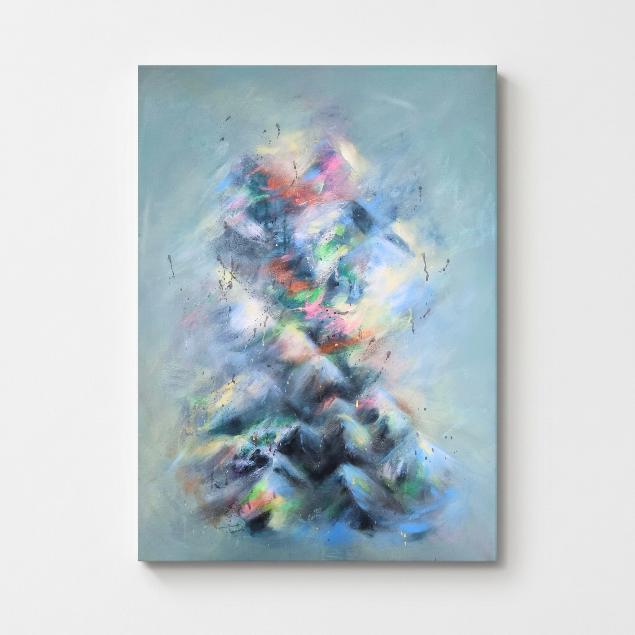 Tablou Abstract Munti 1, 50 x 70 cm, Acrilic Pe Panza, Homedit
