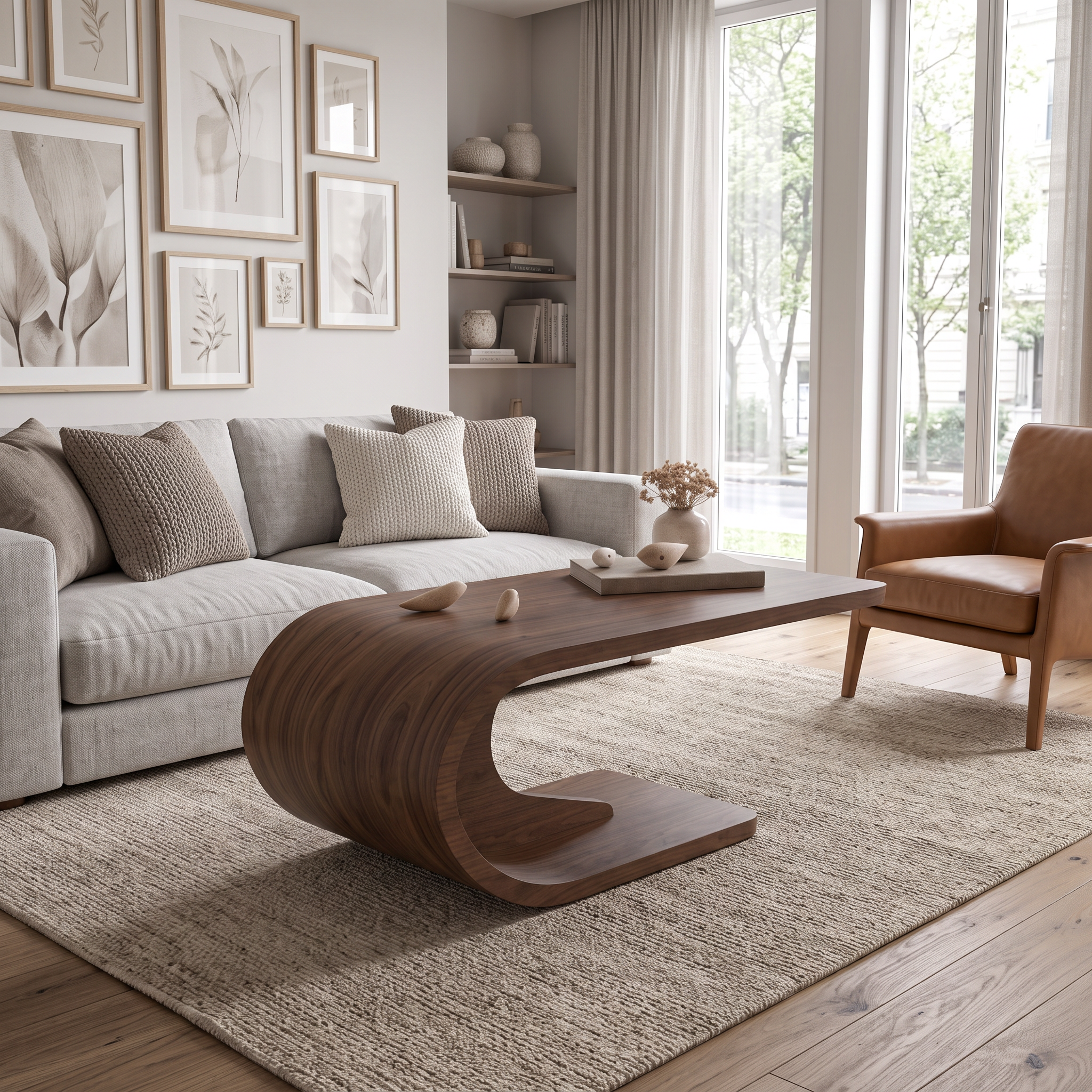 Masa Cafea Lemn Masiv Furniruit Vira, 100 × 60 × 42 cm, Fluid Homedit