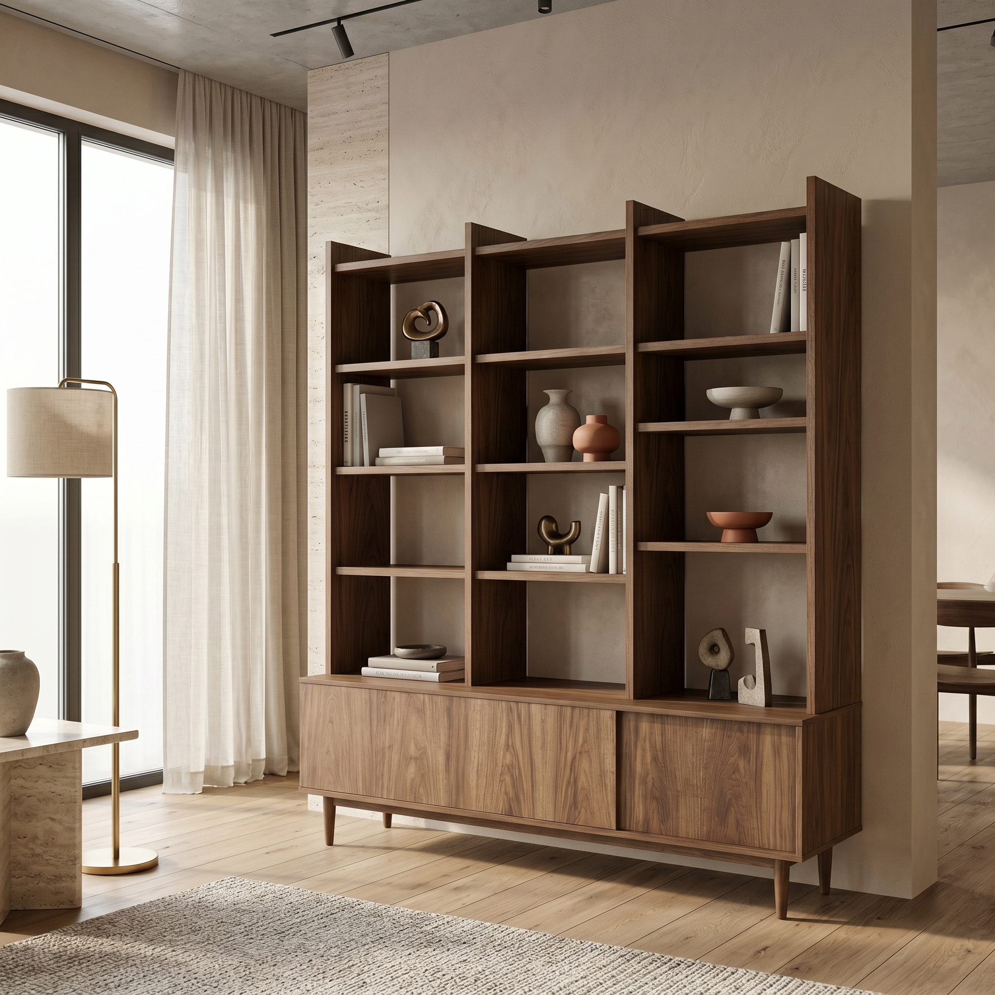 Biblioteca Lemn 160 x 30 x 180 cm Yaris, Homedit